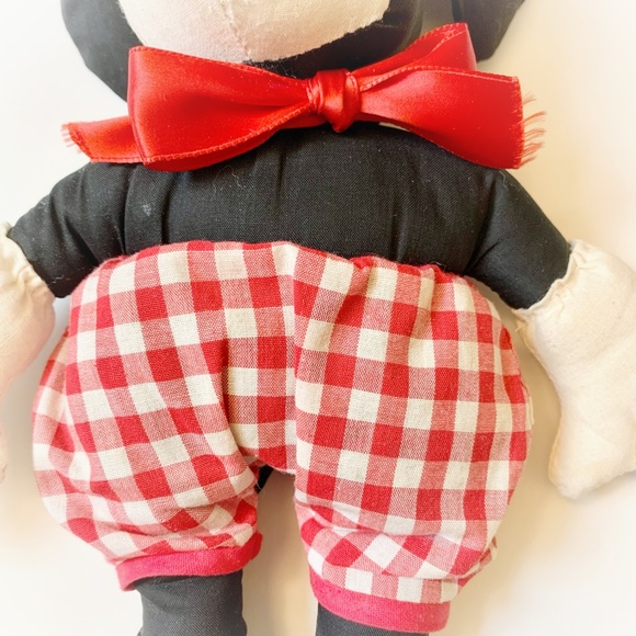 Vintage Handmade Mickey and Minnie Mouse Plush Dolls True Vintage - Picture 5 of 16